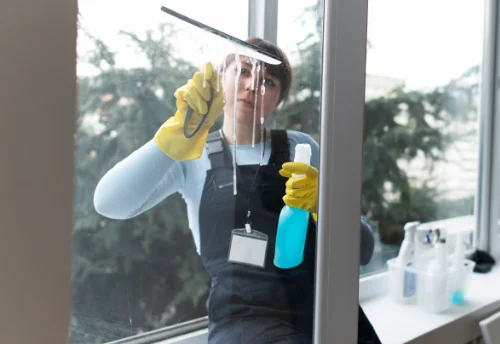 Nettoyage de vitres intérieures et extérieures à la Croixille